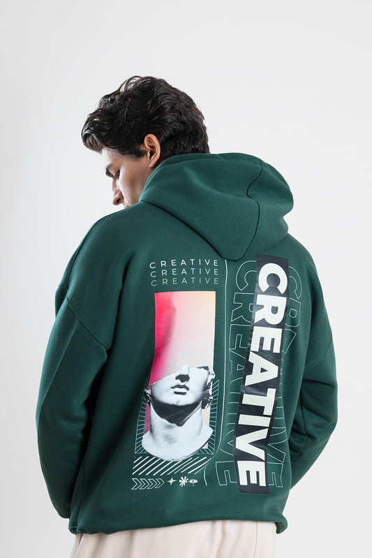 CREATIVE Olive Oversized Hoodie