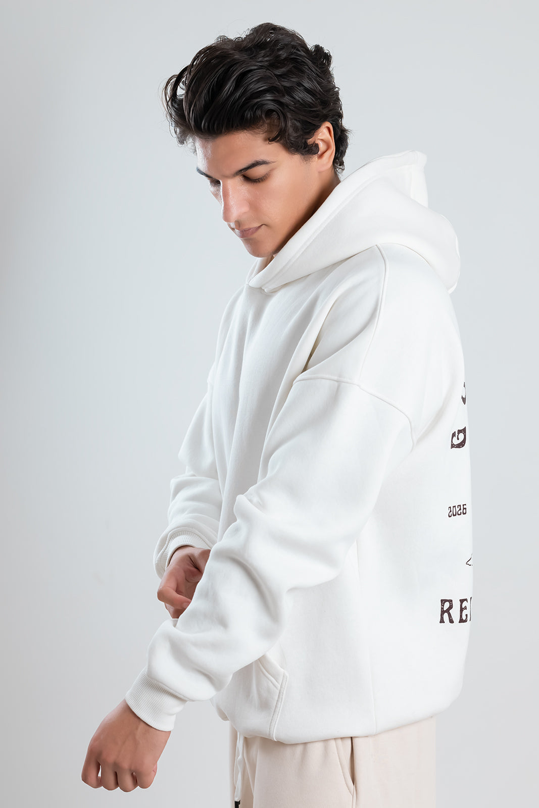 COZY White Oversized Hoodie