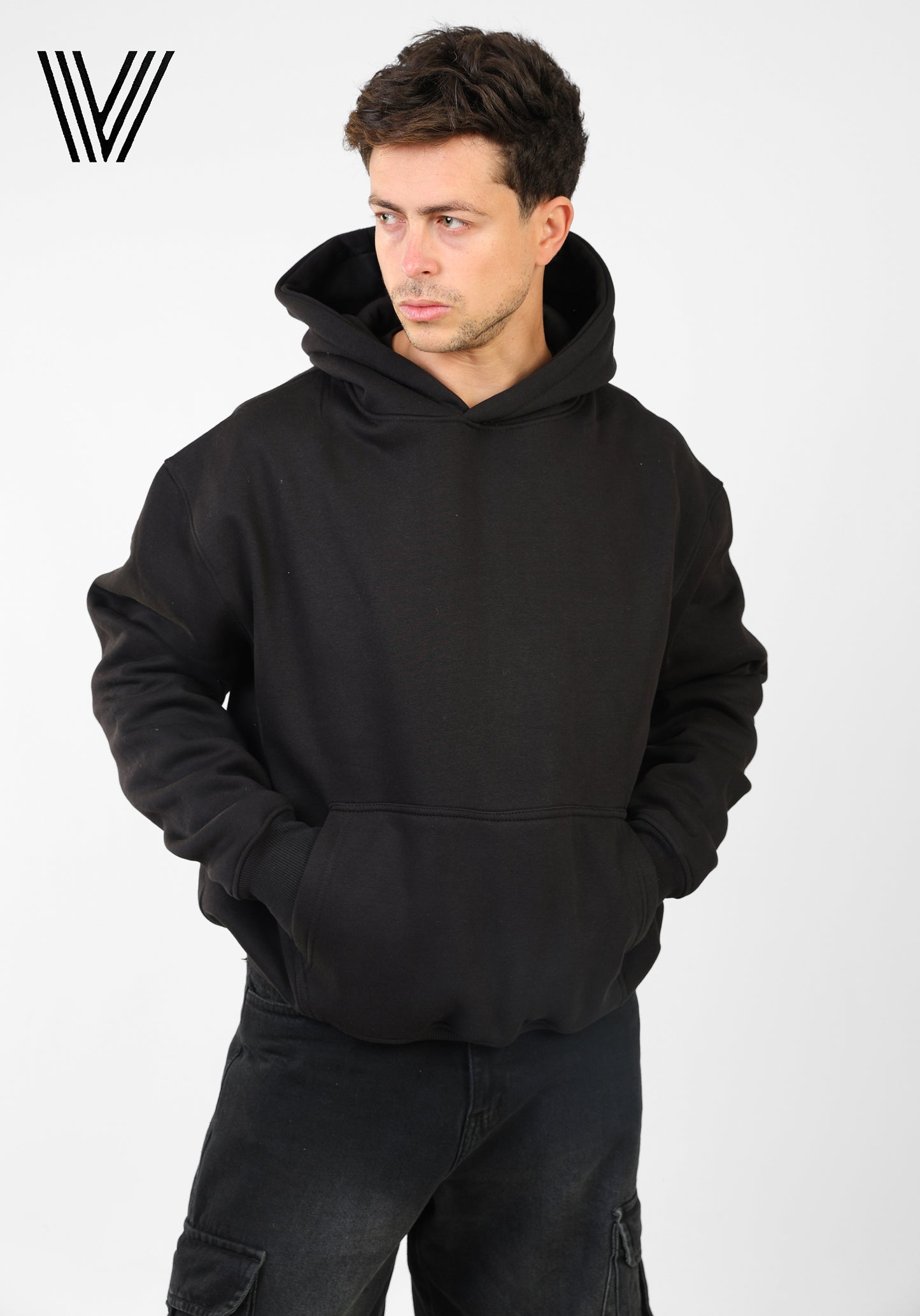 BUTTERFLY Black Oversized Hoodie