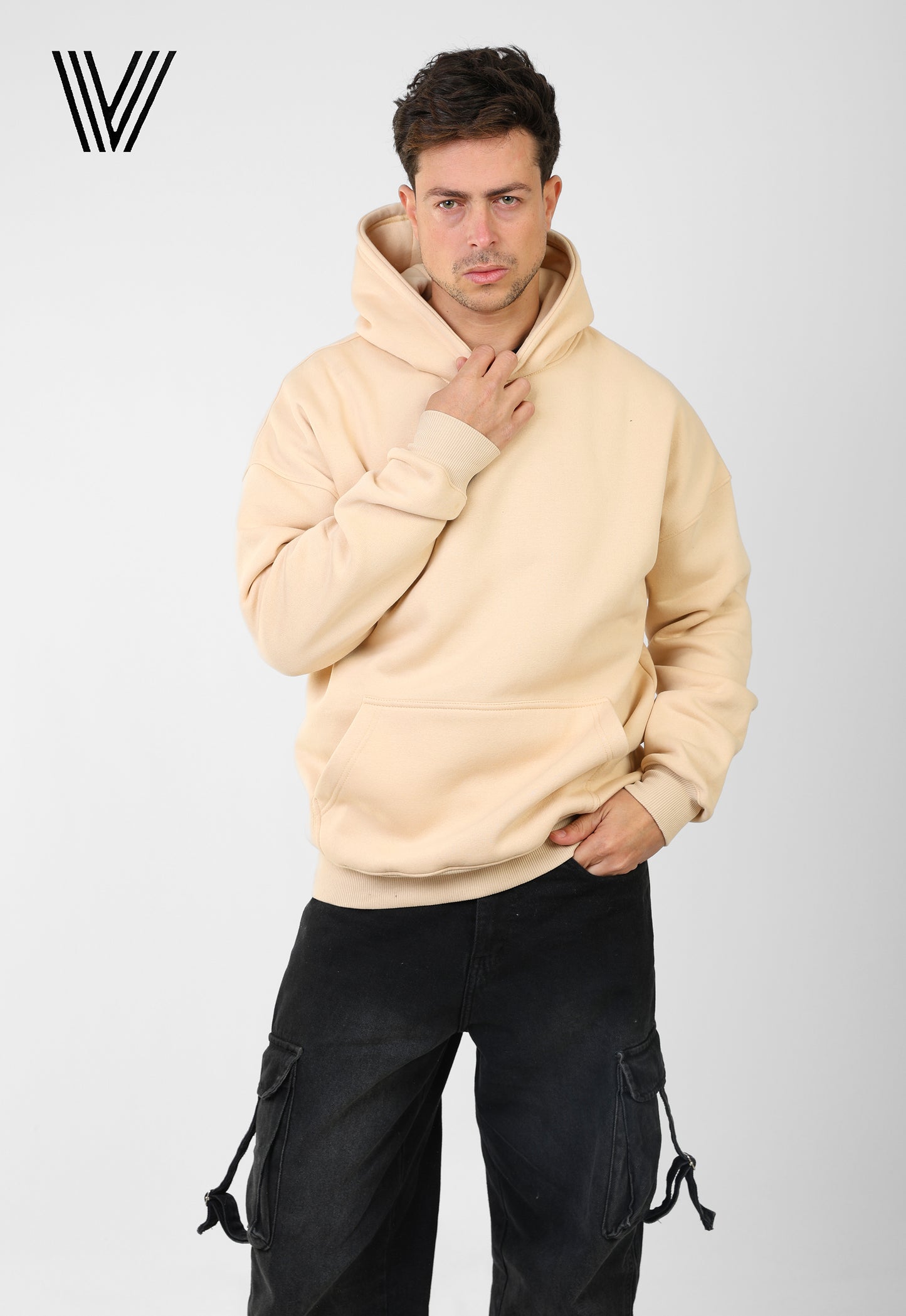 COZY Beige Oversized Hoodie