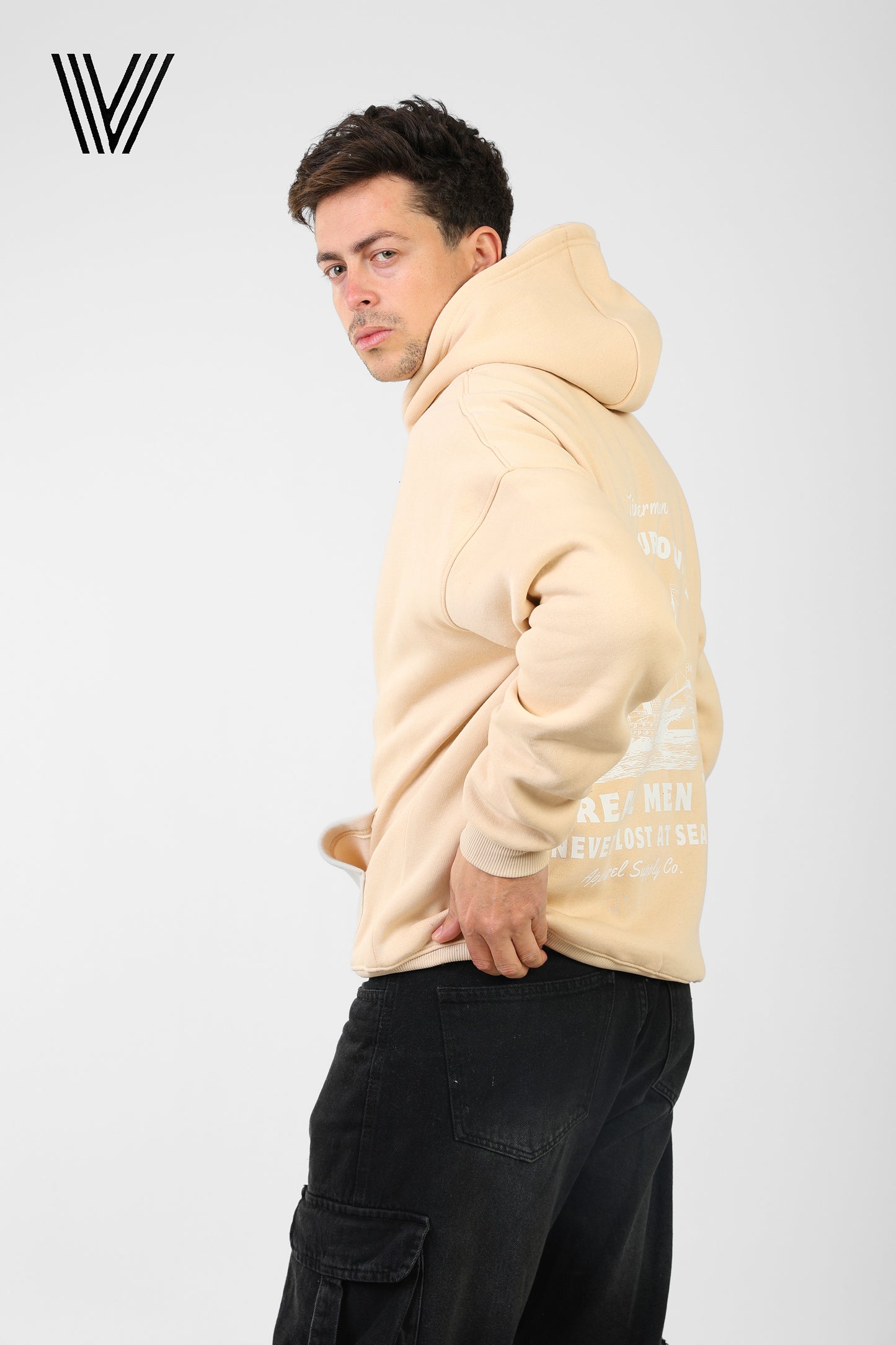 SHIP Beige Oversized Hoodie