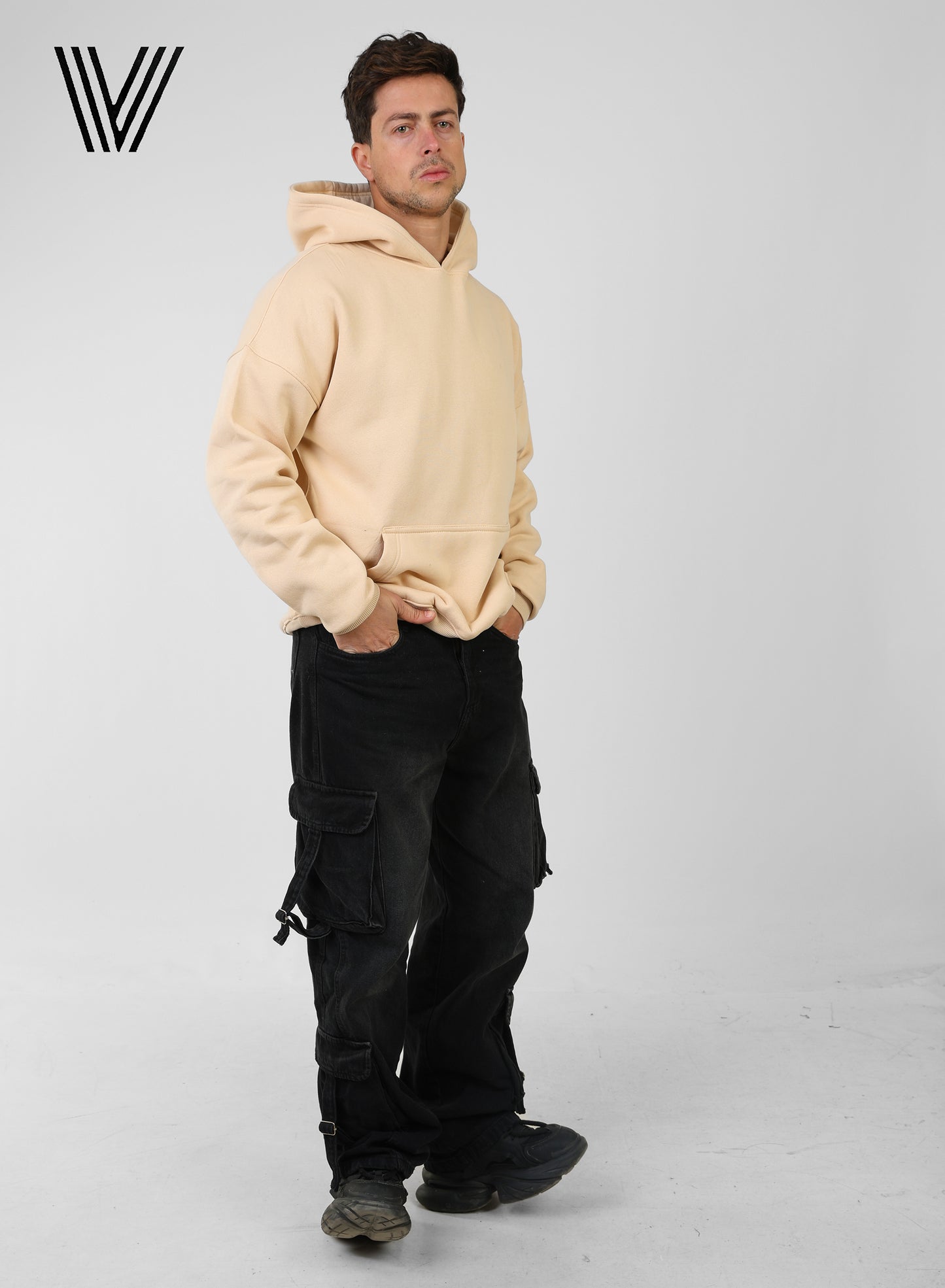 SHIP Beige Oversized Hoodie