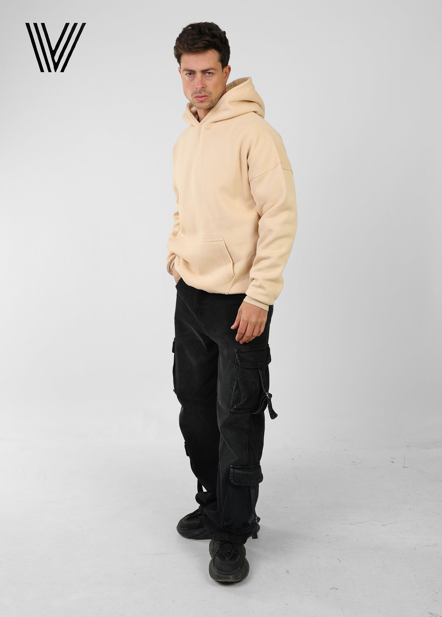 COZY Beige Oversized Hoodie