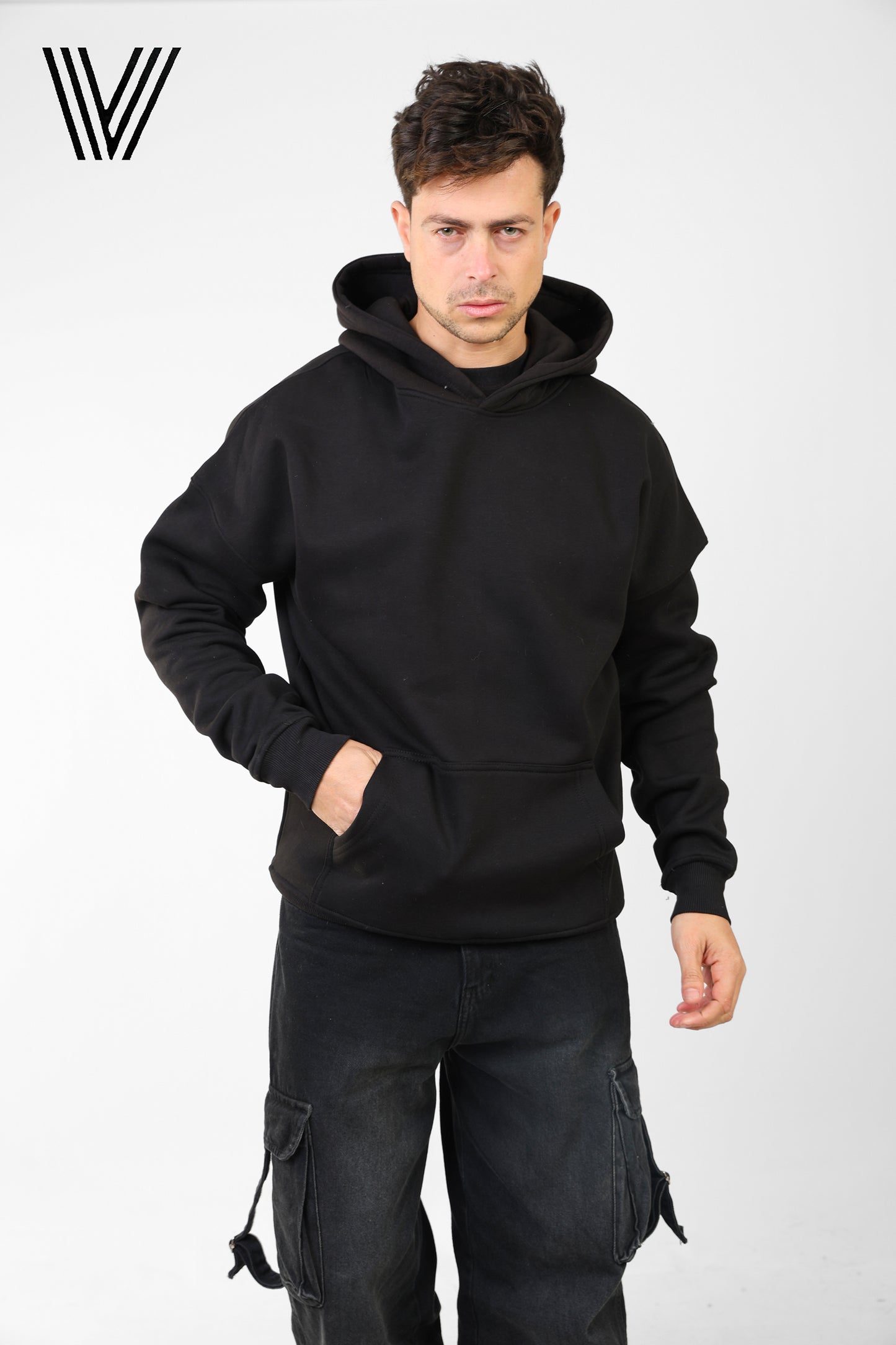 LOST Black Oversized Hoodie